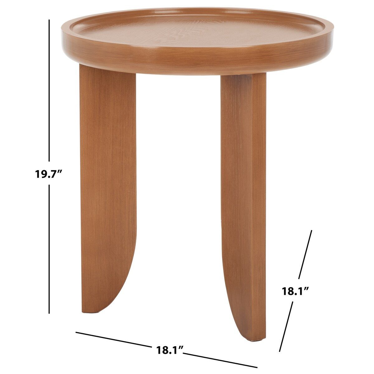 SAFAVIEH Lissie Accent Table - 18" L x 18" D x 20" H - 18Wx18Dx20H