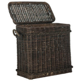 SAFAVIEH Lizica Dark Natural Rattan Storage Trunk - Dark Natural - 25.6" x 13.7" x 27.5" - 26Wx14Dx28H