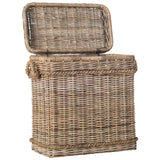 SAFAVIEH Lizica Grey Natural Rattan Storage Trunk - 25.6" x 13.7" x 27.5" - 26Wx14Dx28H