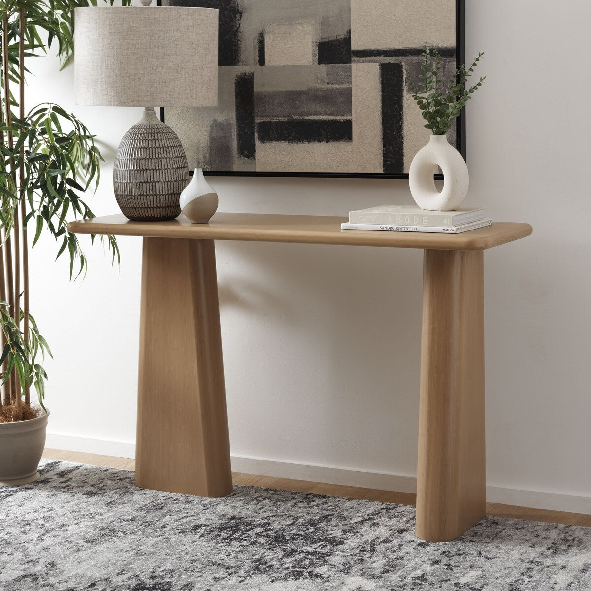 SAFAVIEH Ljuba Console Table - 47.3 In. W x 15.8 In. D x 30 In. H - 47Wx16Dx30H