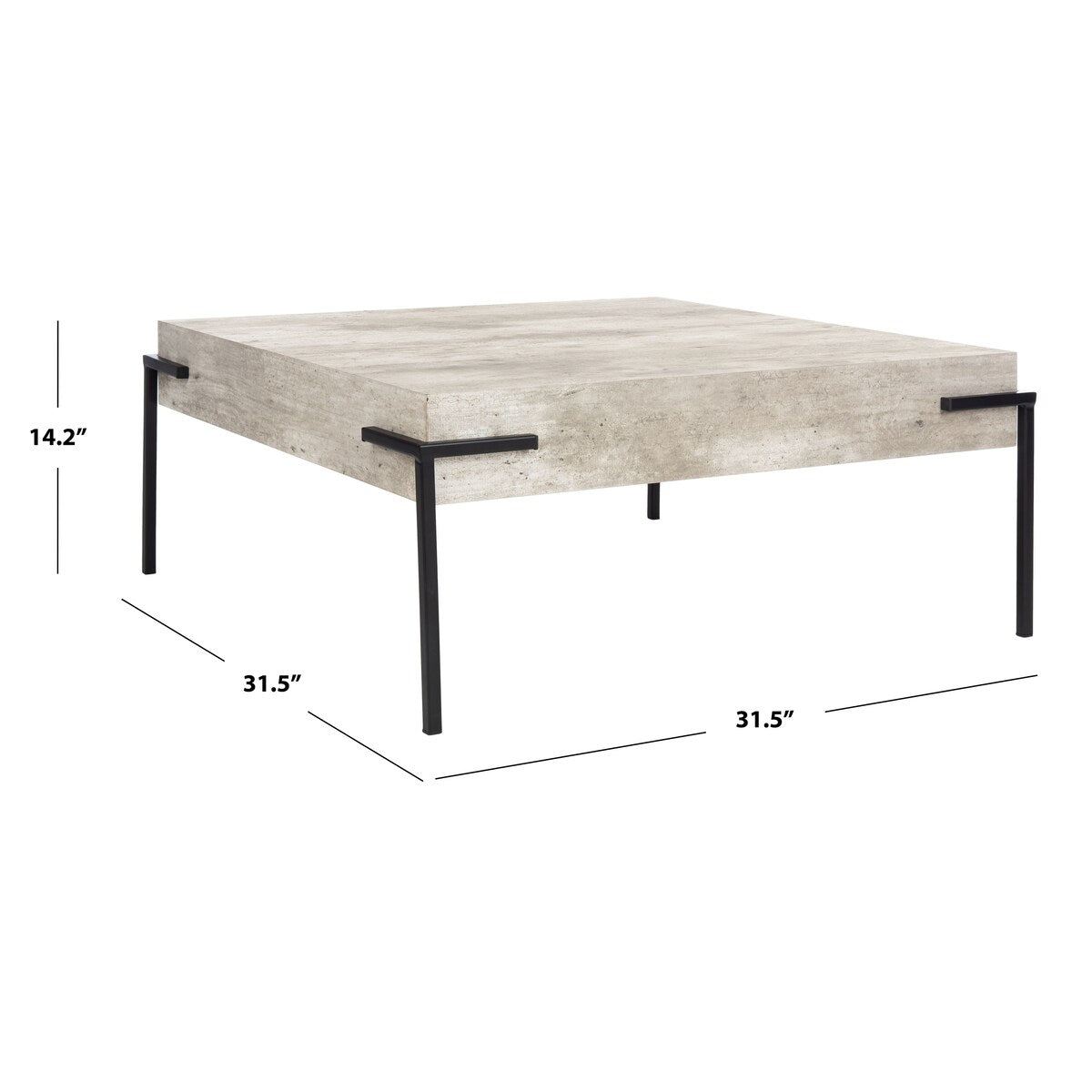 SAFAVIEH Loraine Square Coffee Table - 32Wx32Dx14H