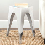 SAFAVIEH Lorelei Triangle Silver Side Table - 15.8" x 15.8" x 21.3" - 14Wx16Dx21H