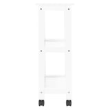 SAFAVIEH Loriann 2-Shelf Kitchen Bar Cart with Wheels - 20" W x 12" L x 33" H - 20Wx12Dx33H