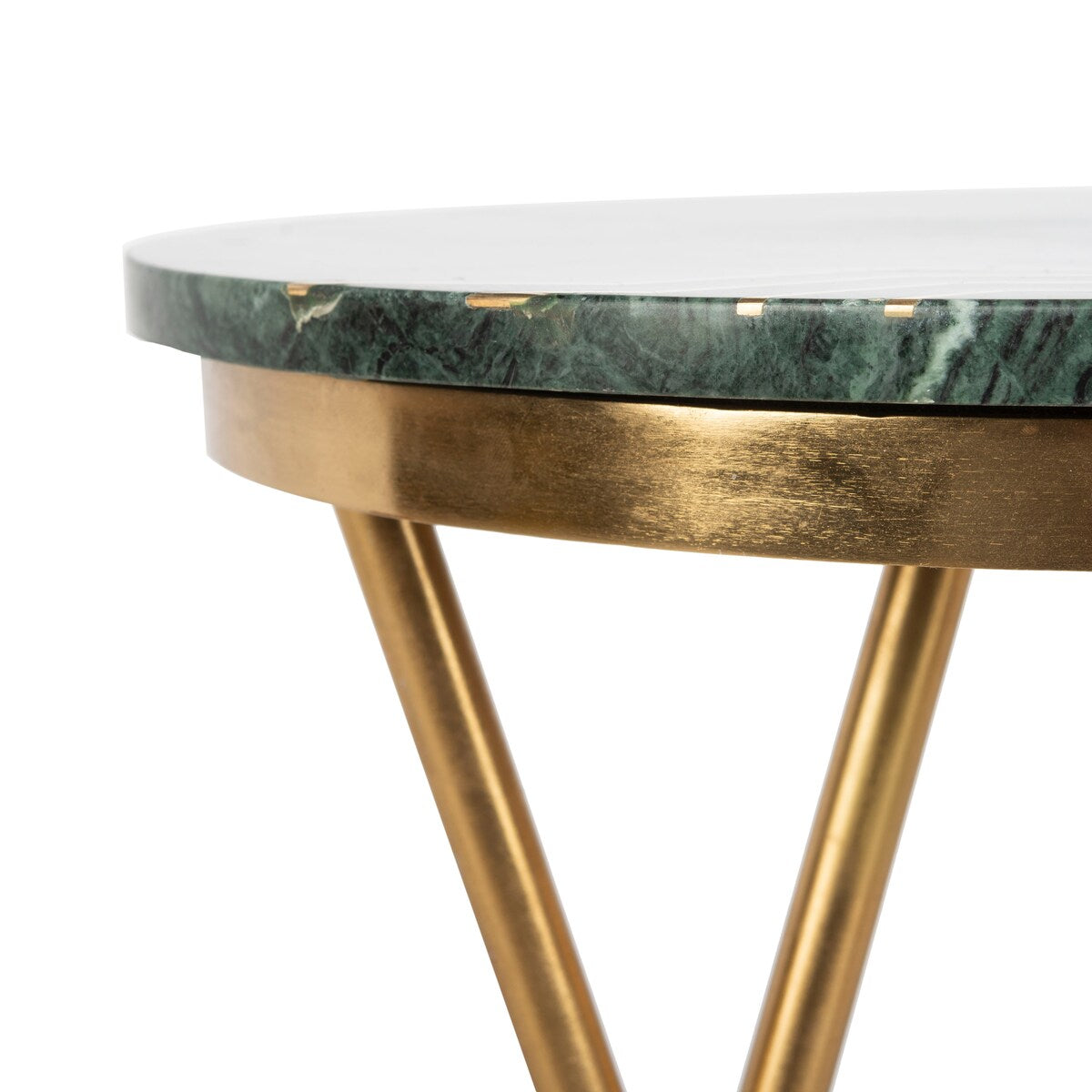 SAFAVIEH Lotta Marble Accent Table - Dark Green - 18" x 18" x 23" - 18Wx18Dx23H