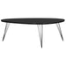 SAFAVIEH Louann Oak Finish/ Black Coffee Table - 44" x 31.5" x 15.6" - 44Wx32Dx16H