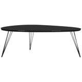 SAFAVIEH Louann Oak Finish/ Black Coffee Table - 44" x 31.5" x 15.6" - 44Wx32Dx16H