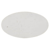 SAFAVIEH Louvenia Marble Top Oval Side Table - 23 In. W x 13 In. D x 24 In. H - 23Wx13Dx24H