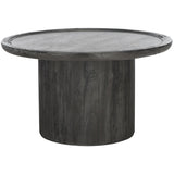 SAFAVIEH Lovey Round Pedestal Coffee Table - Natural. - 28Wx28Dx16H