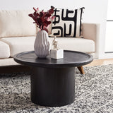 SAFAVIEH Lovey Round Pedestal Coffee Table - Natural. - 28Wx28Dx16H