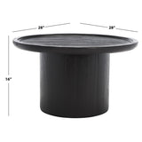 SAFAVIEH Lovey Round Pedestal Coffee Table - Natural. - 28Wx28Dx16H