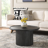 SAFAVIEH Lovey Round Pedestal Coffee Table - Natural. - 28Wx28Dx16H