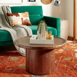 SAFAVIEH Lovey Round Pedestal Coffee Table - Natural. - 28Wx28Dx16H