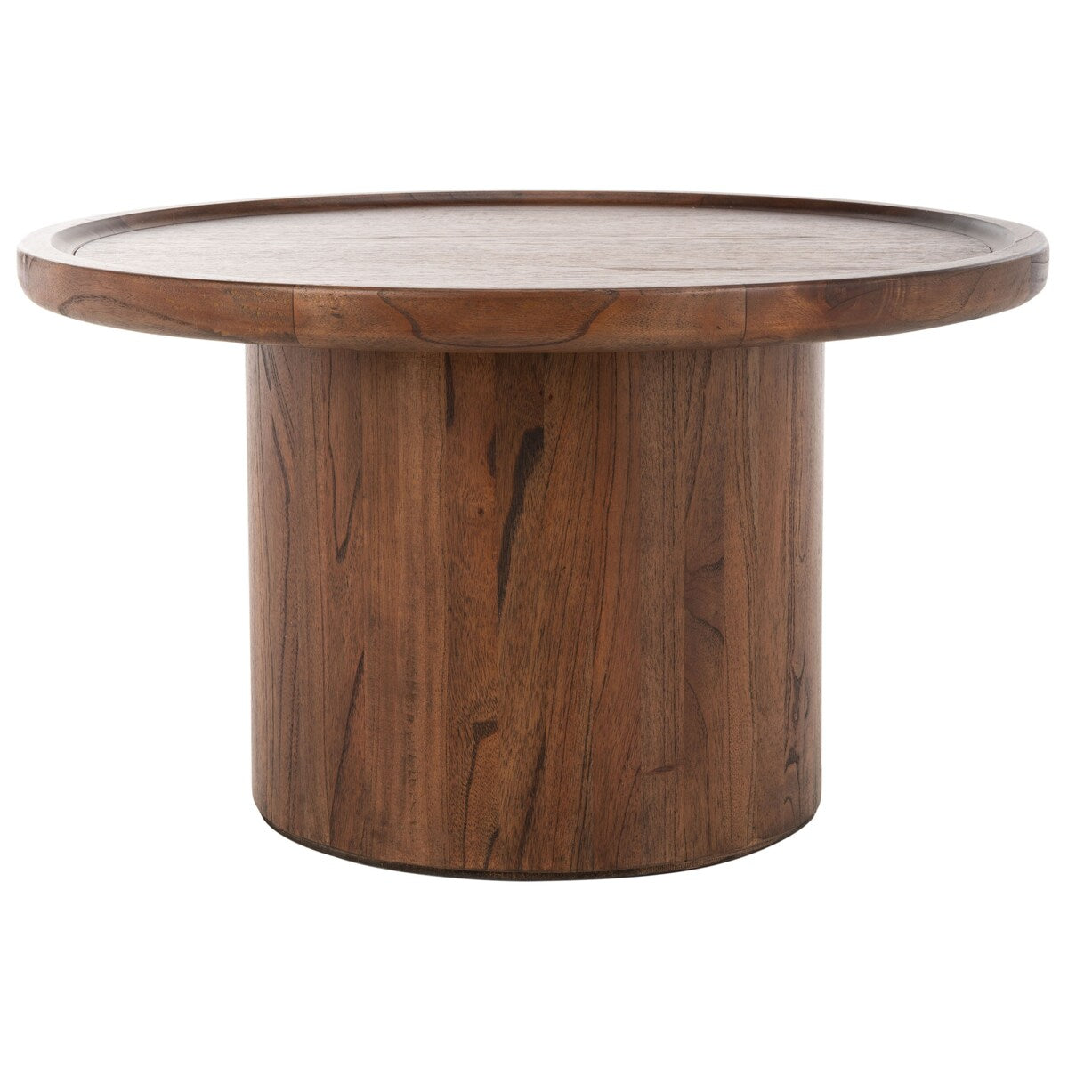 SAFAVIEH Lovey Round Pedestal Coffee Table - Natural. - 28Wx28Dx16H