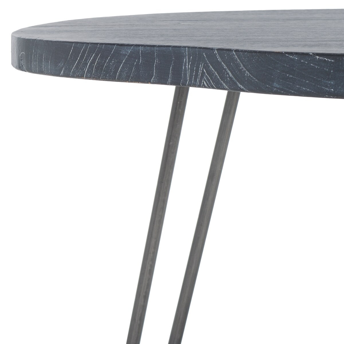 SAFAVIEH Lozka Wood Top Grey / White Wash Dining Table - 39.4" x 35.4" x 29.9" - 39Wx35Dx30H