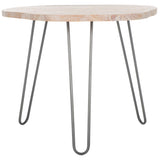 SAFAVIEH Lozka Wood Top Grey / White Wash Dining Table - 39.4" x 35.4" x 29.9" - 39Wx35Dx30H