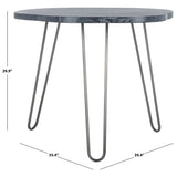 SAFAVIEH Lozka Wood Top Grey / White Wash Dining Table - 39.4" x 35.4" x 29.9" - 39Wx35Dx30H