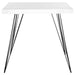 SAFAVIEH Luanne Mid-Century White/ Black Lacquer Accent Table - 31.5" x 31.5" x 29.5" - 32Wx32Dx30H