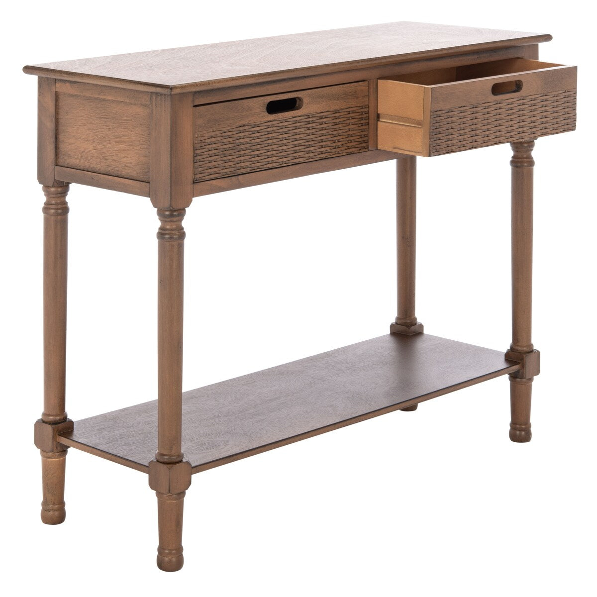 SAFAVIEH Lucetta 2-Drawer Console Table - 35.5" W x 13" L x 29.5" H - 36Wx13Dx30H