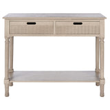 SAFAVIEH Lucetta 2-Drawer Console Table - 35.5" W x 13" L x 29.5" H - 36Wx13Dx30H