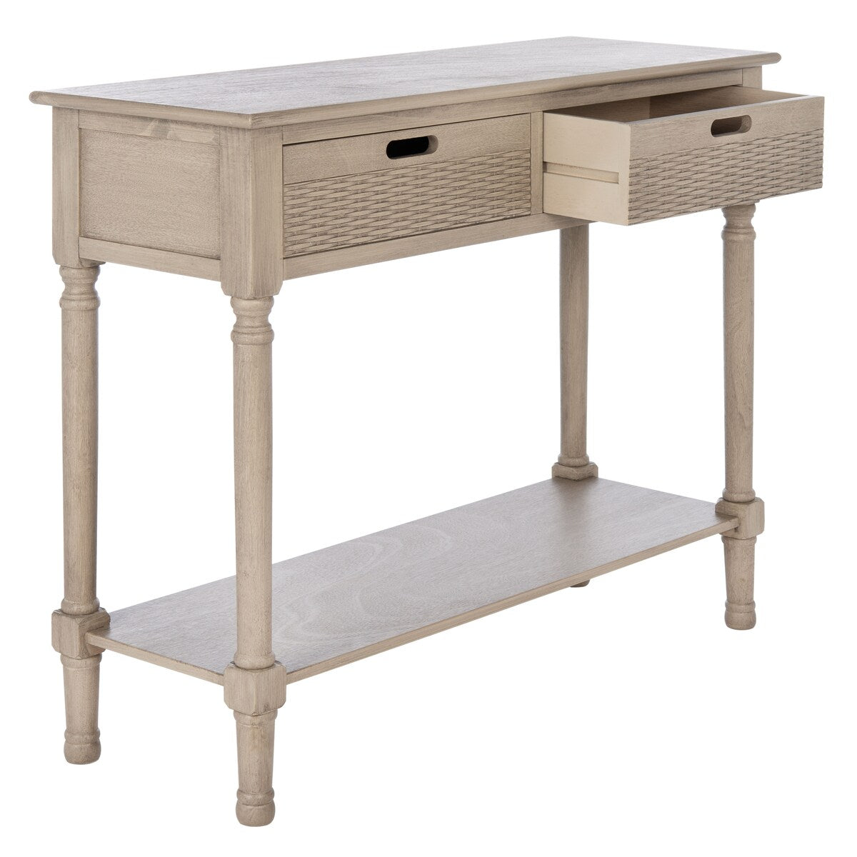 SAFAVIEH Lucetta 2-Drawer Console Table - 35.5" W x 13" L x 29.5" H - 36Wx13Dx30H