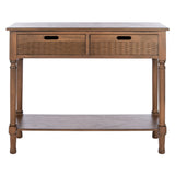 SAFAVIEH Lucetta 2-Drawer Console Table - 35.5" W x 13" L x 29.5" H - 36Wx13Dx30H