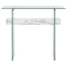 SAFAVIEH Luda Modern Rectangular Natural/ Glass Console Table - 39.4" x 13.8" x 31.5" - 39Wx14Dx32H