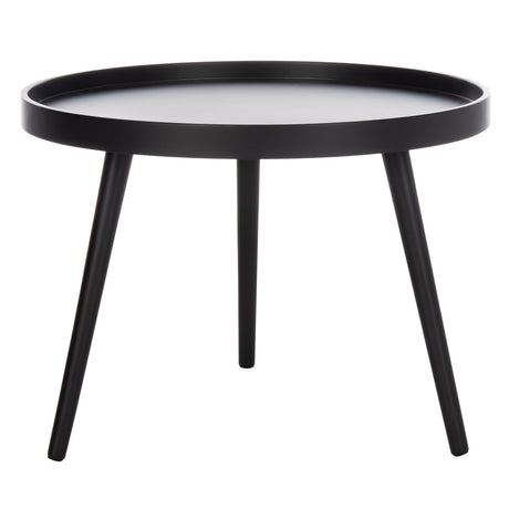 SAFAVIEH Luissa Round Tray Top Side Table - 23.6" x 23.6" x 17.7" - 23.6" x 23.6" x 17.7" - 24Wx24Dx18H