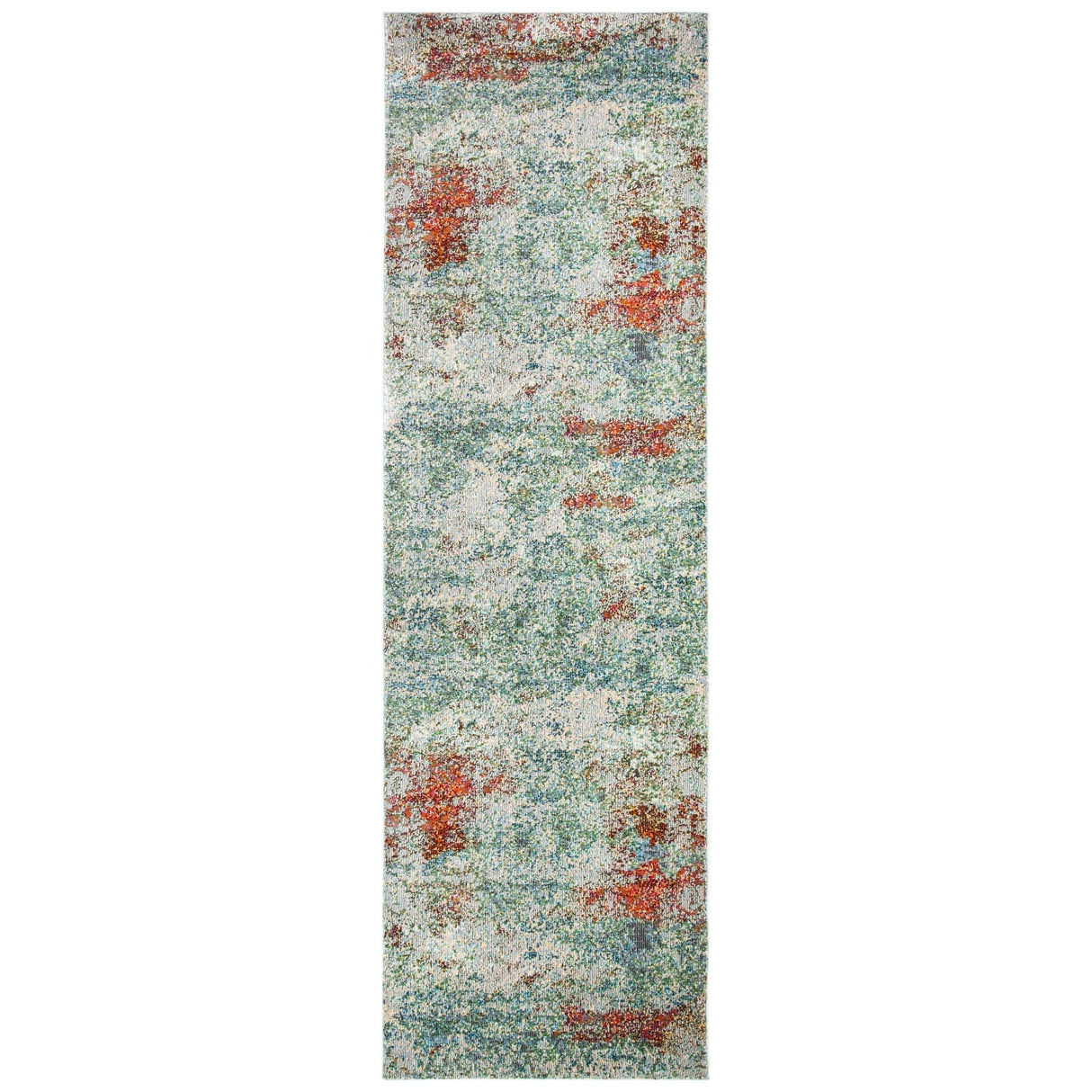 SAFAVIEH Luxor Ardyce Modern Abstract Distressed Ivory / Blue