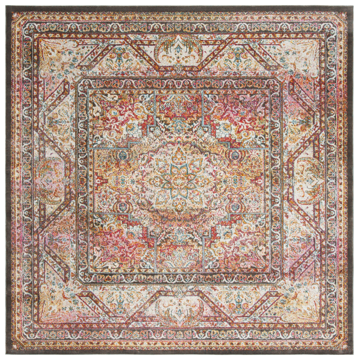 SAFAVIEH Luxor Belia Boho Medallion Distressed Rug