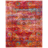 SAFAVIEH Luxor Janelle Modern Overdyed Distressed Fuchsia/ Gold Rug