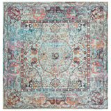 SAFAVIEH Luxor Joetta Boho Medallion Turquoise/ Aqua Rug