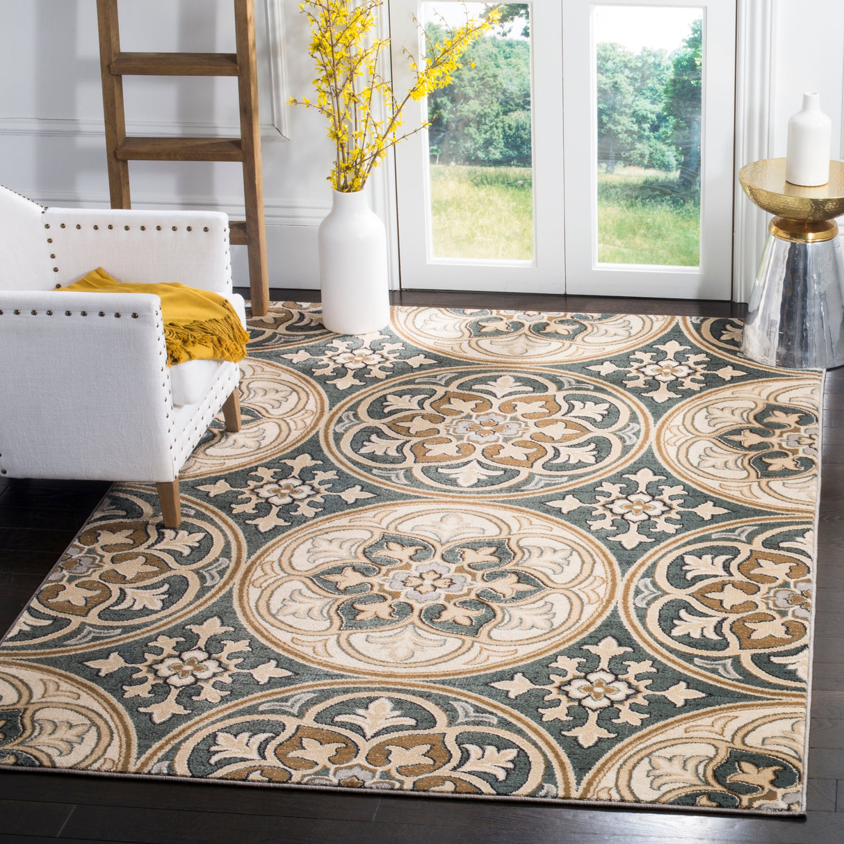 SAFAVIEH Lyndhurst Arora Medallion Rug