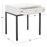 SAFAVIEH Madie Ash Grey End Table - 24" x 18.1" x 26.2" - 24Wx18Dx26H