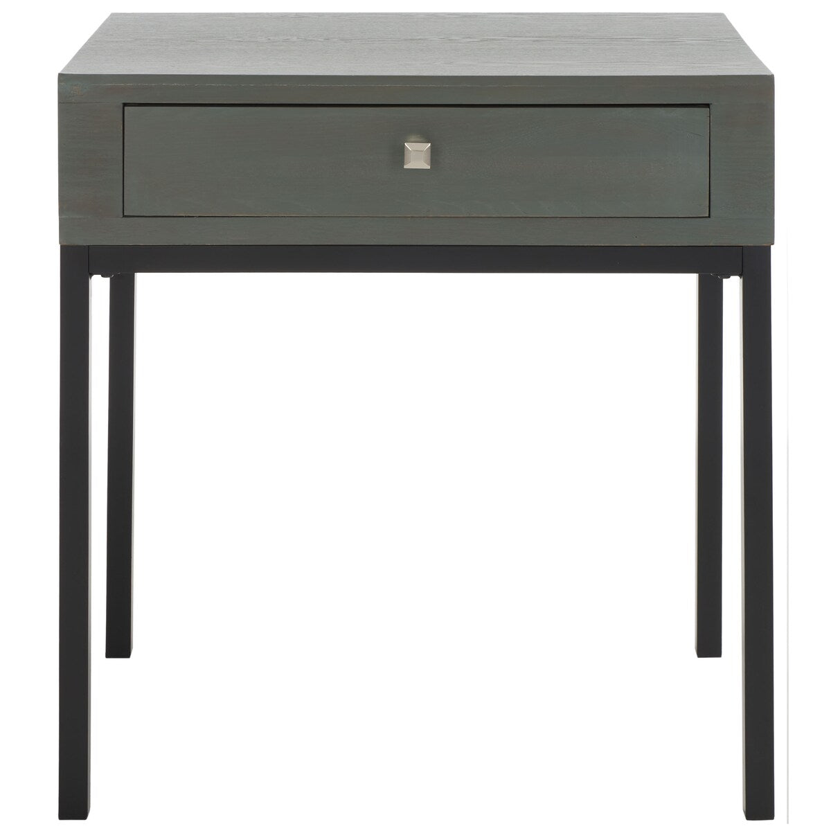 SAFAVIEH Madie Ash Grey End Table - 24" x 18.1" x 26.2" - 24Wx18Dx26H