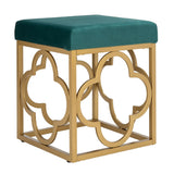 SAFAVIEH Madisen Moroccan Glam Velvet Square Ottoman