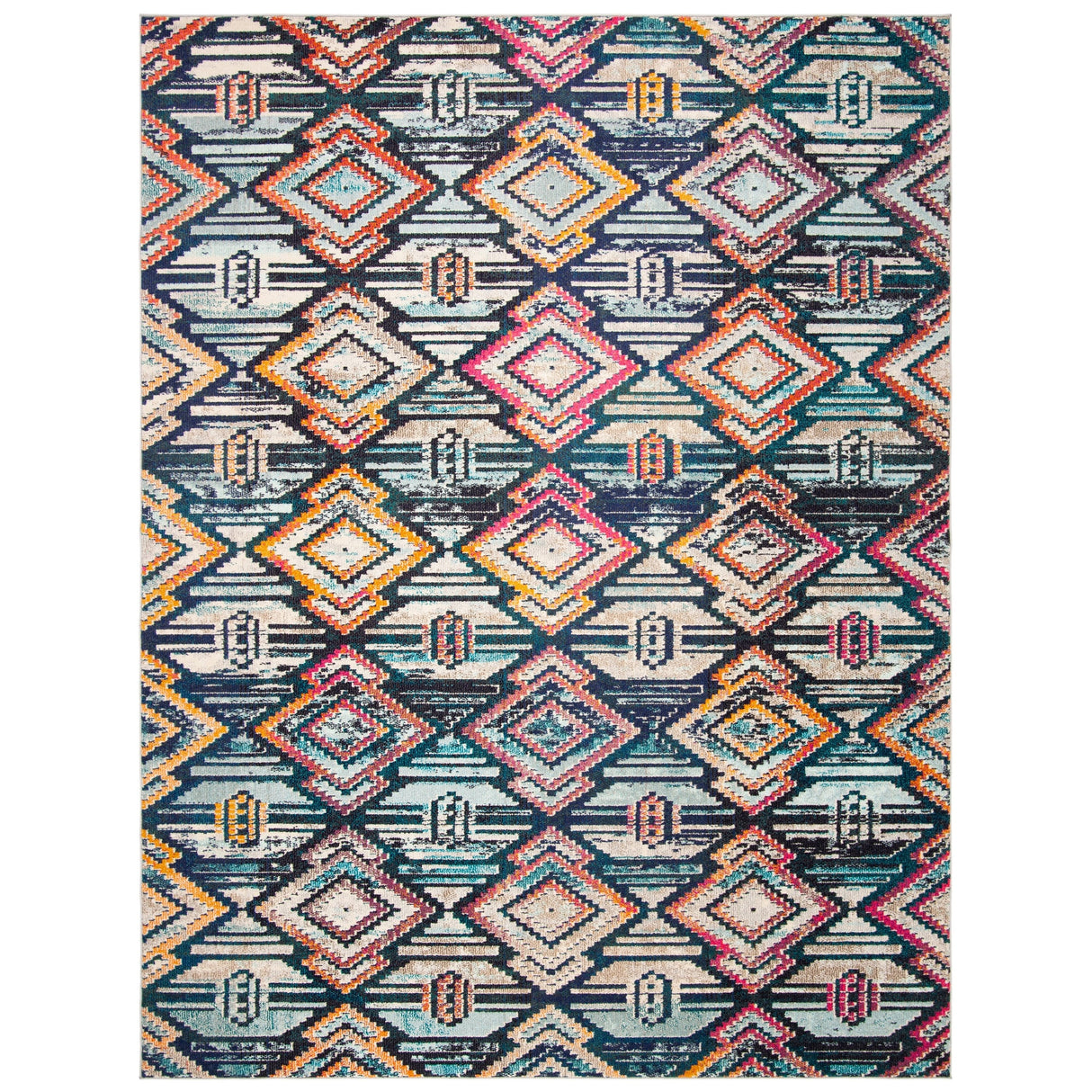 SAFAVIEH Madison Ailene Boho Diamond Tribal Rug