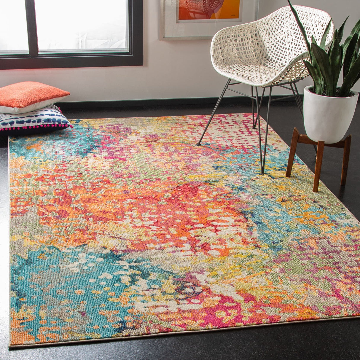 SAFAVIEH Madison Charmaine Boho Abstract Rug