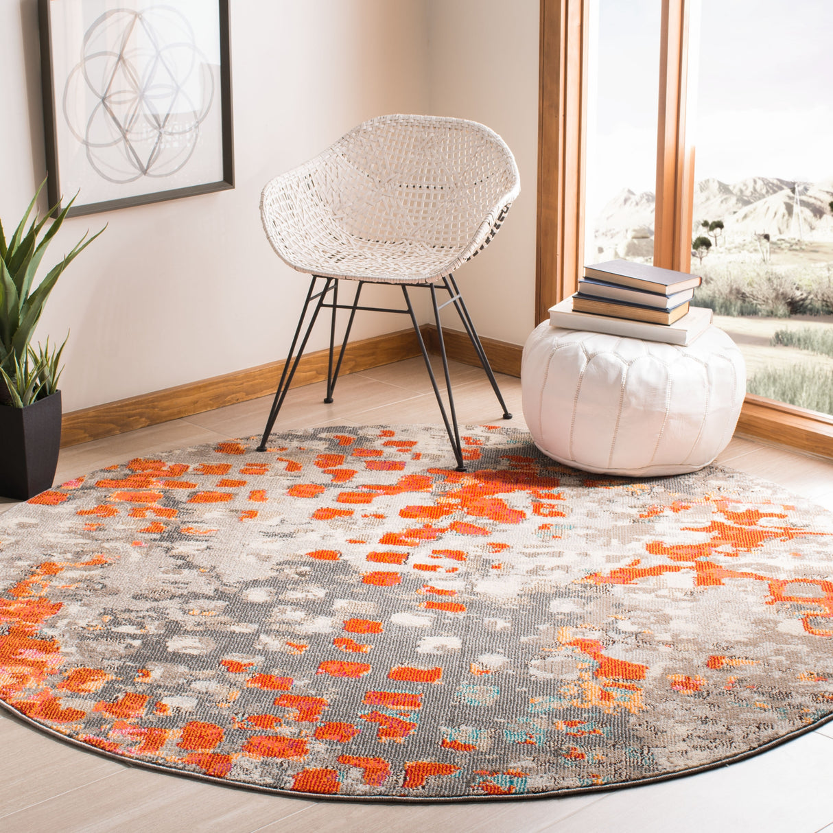 SAFAVIEH Madison Cherie Modern Abstract Watercolor Rug