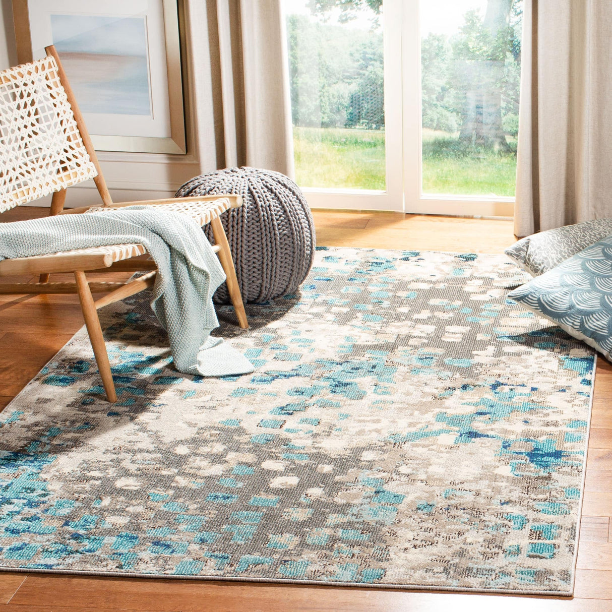 SAFAVIEH Madison Cherie Modern Abstract Watercolor Rug