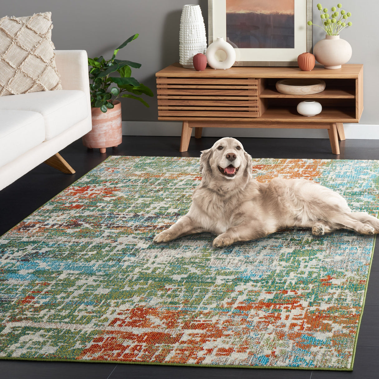 SAFAVIEH Madison Evangelina Modern Abstract Rug