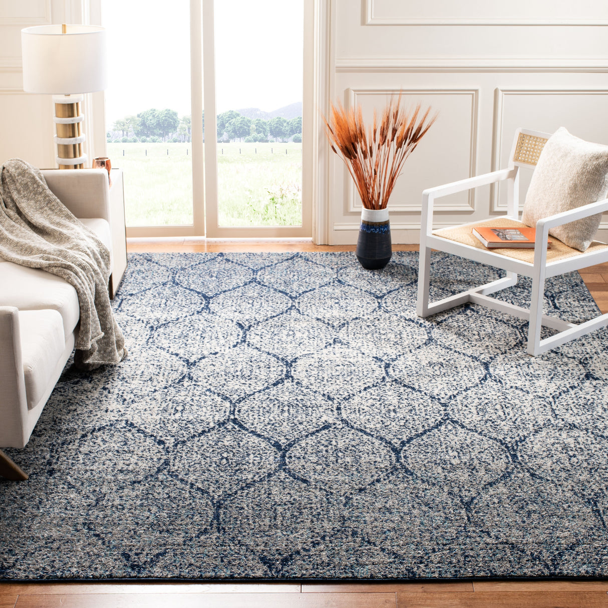 SAFAVIEH Madison Gesa Boho Chic Ogee Trellis Rug