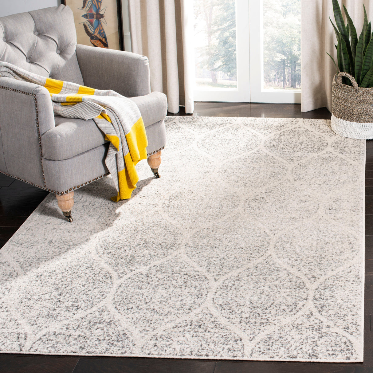 SAFAVIEH Madison Gesa Boho Chic Ogee Trellis Rug