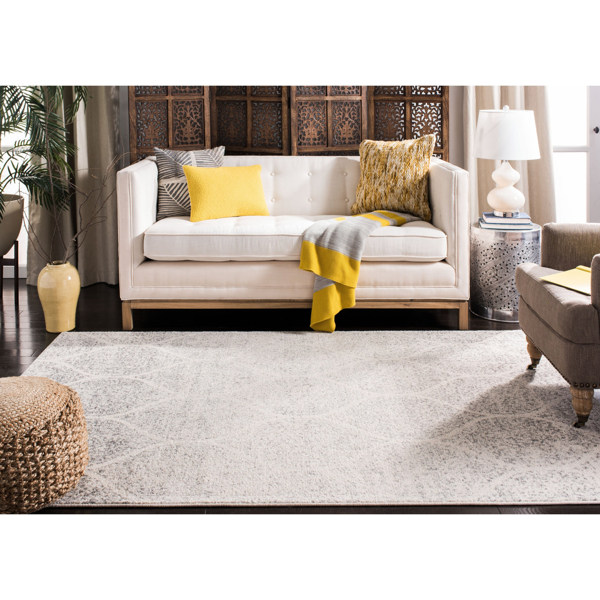 SAFAVIEH Madison Gesa Boho Chic Ogee Trellis Rug