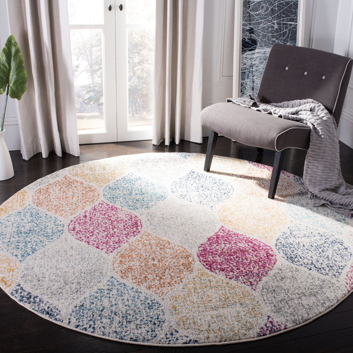 SAFAVIEH Madison Gesa Boho Chic Ogee Trellis Rug