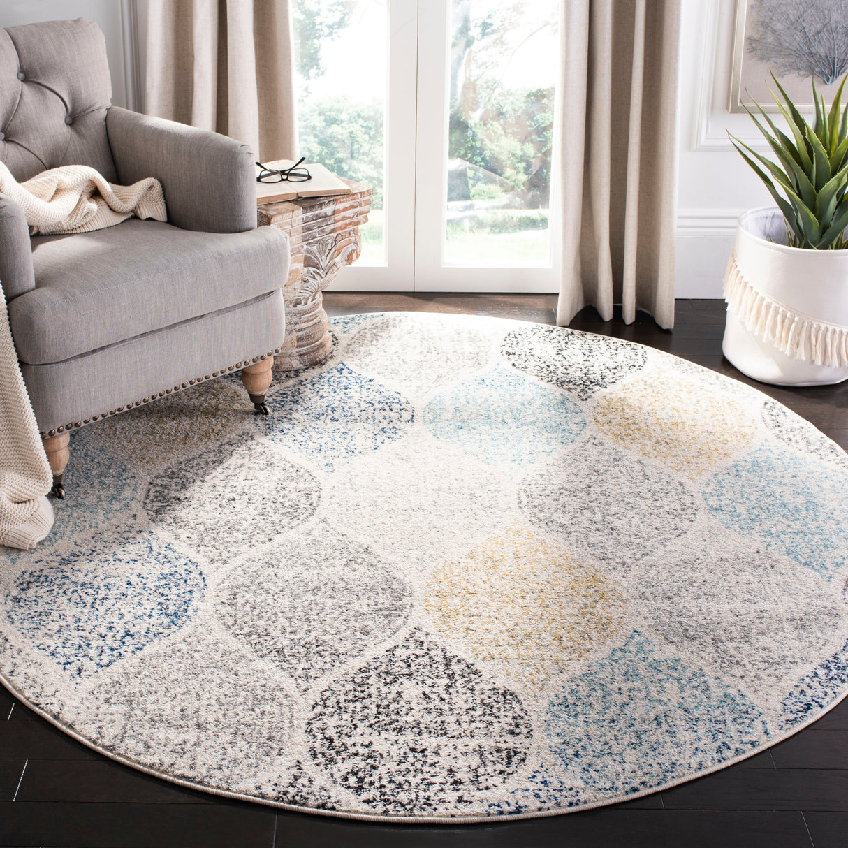 SAFAVIEH Madison Gesa Boho Chic Ogee Trellis Rug