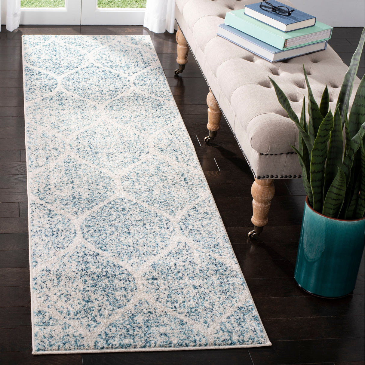 SAFAVIEH Madison Gesa Boho Chic Ogee Trellis Rug