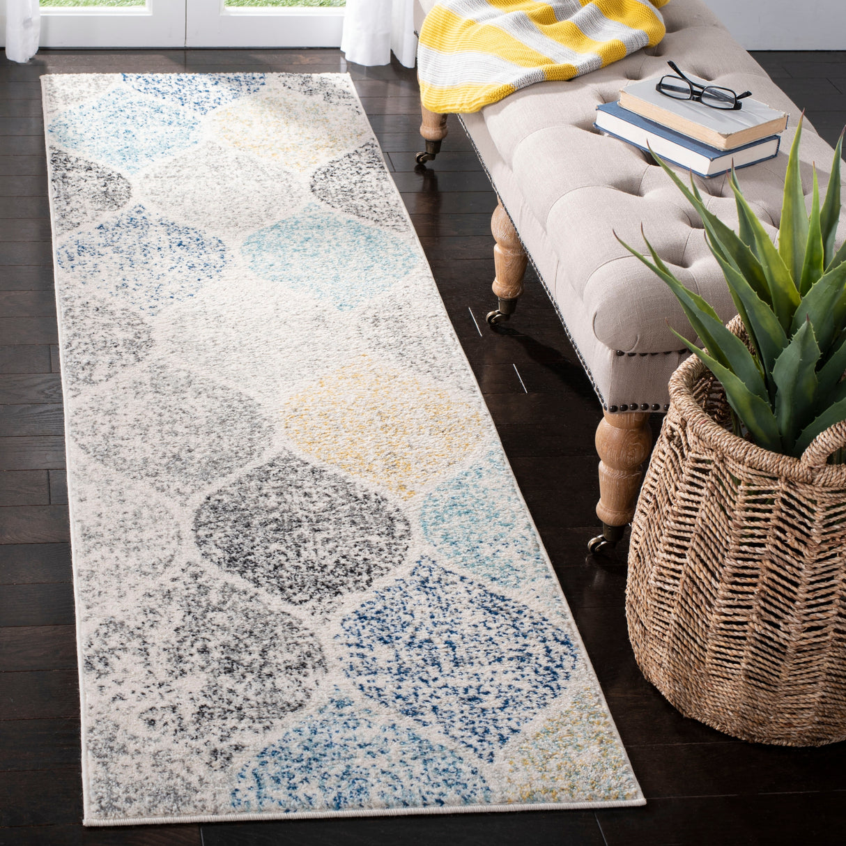 SAFAVIEH Madison Gesa Boho Chic Ogee Trellis Rug