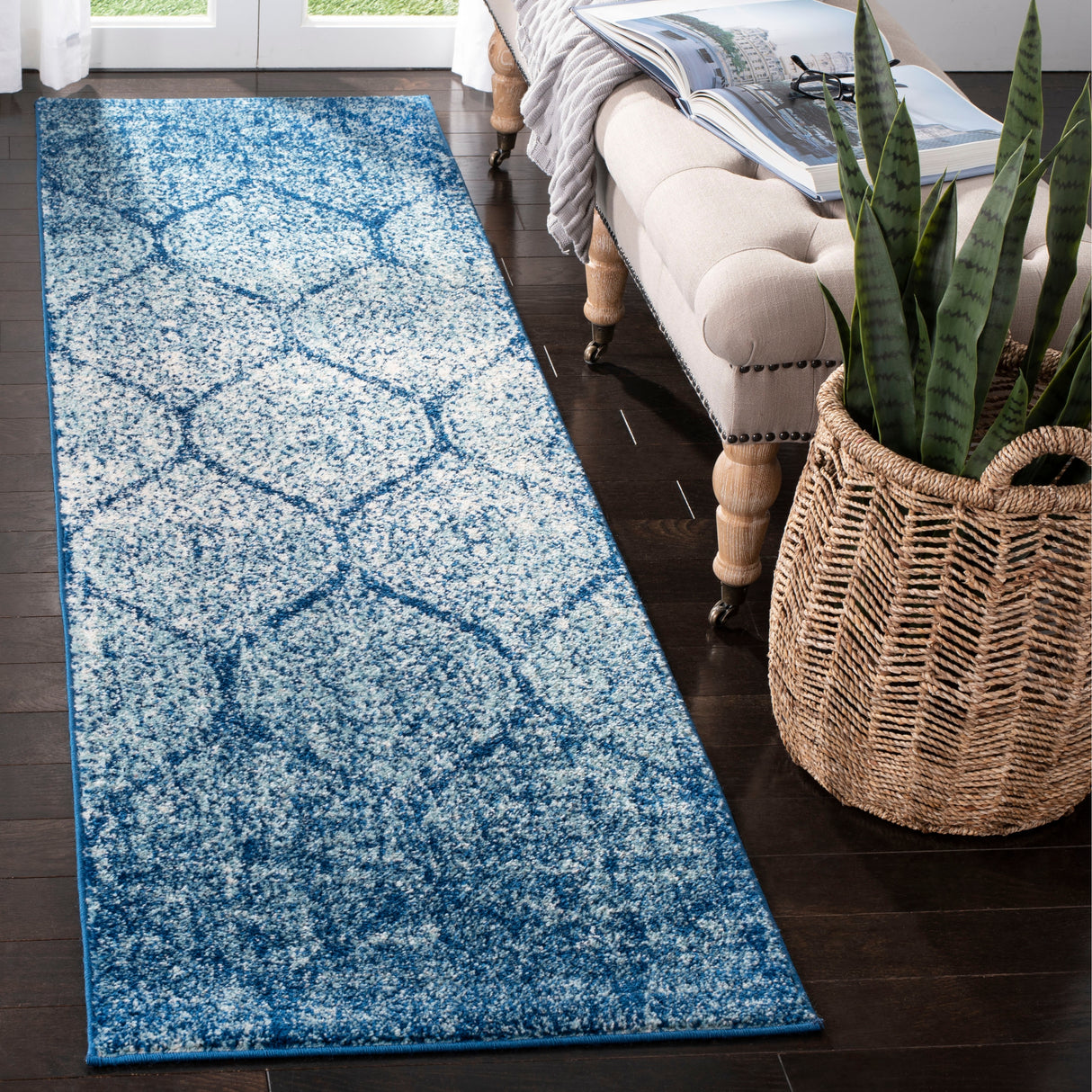 SAFAVIEH Madison Gesa Boho Chic Ogee Trellis Rug