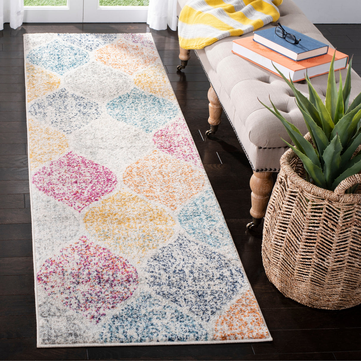 SAFAVIEH Madison Gesa Boho Chic Ogee Trellis Rug