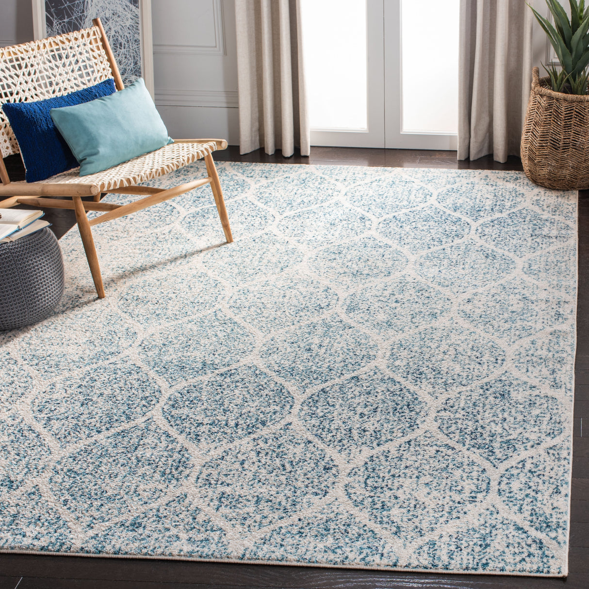 SAFAVIEH Madison Gesa Boho Chic Ogee Trellis Rug